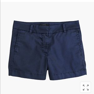 Navy J. Crew Chino Shorts Women
